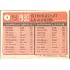 Image 2 : 1981 TOPPS RAFAEL RAMIREZ ROOKIE CARD