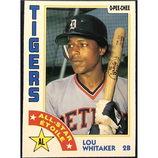 1984 O-PEE-CHEE LOU WHITAKER