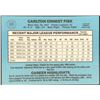 Image 2 : 1986 DONRUSS CARLTON FISK (HOF)