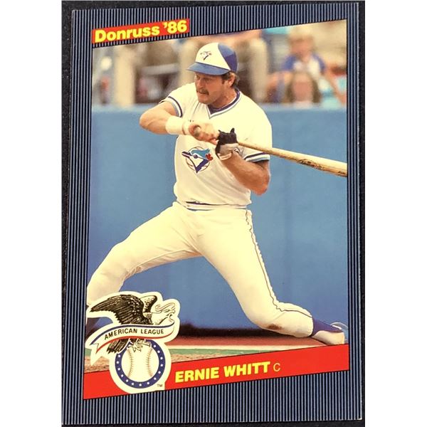 1986 DONRUSS OVERSIZE ERNIE WHITT