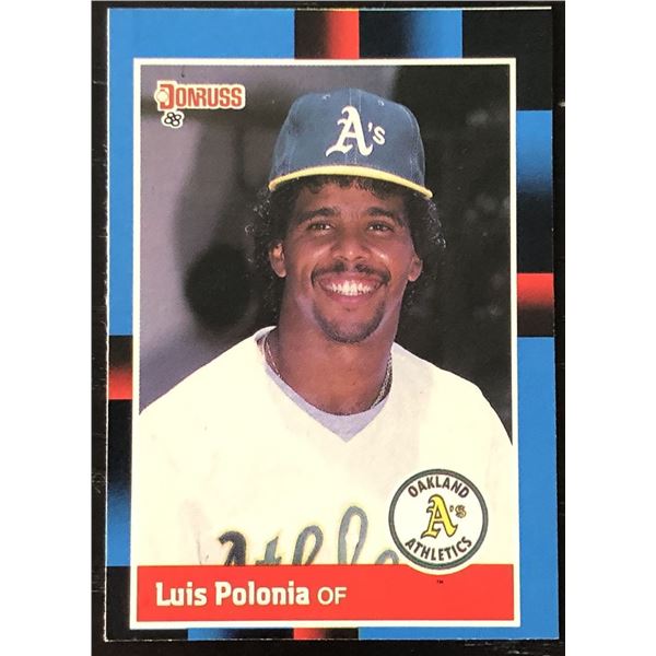 1988 DONRUSS LUIS POLONIA ROOKIE CARD