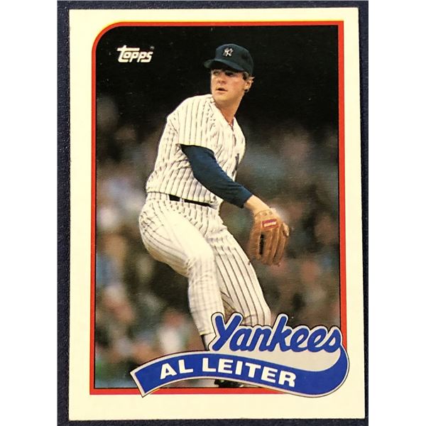 1989 TOPPS BASEBALL AL LEITER ROOKIE CARD