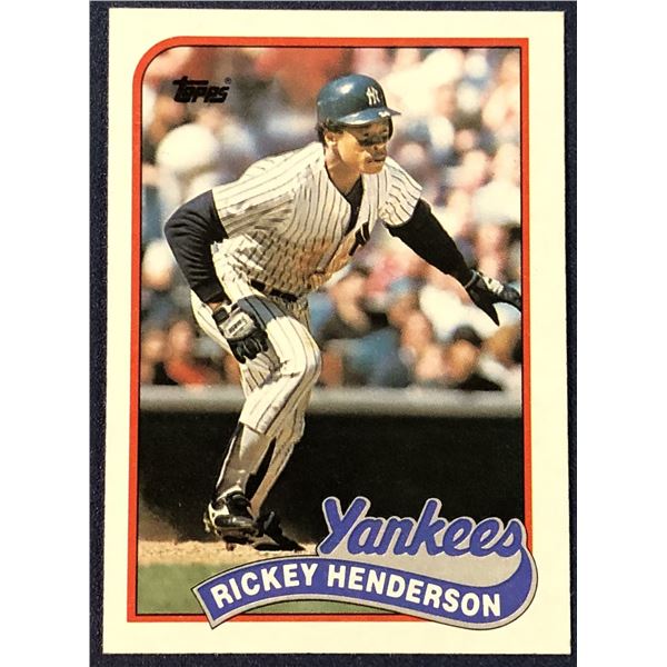 1989 TOPPS BASEBALL RICKEY HENDERSON (HOF)