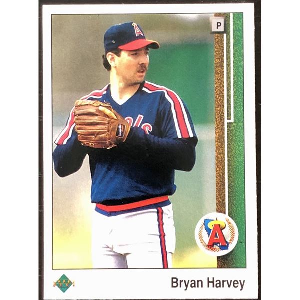 1989 UPPER DECK BRYAN HARVEY ROOKIE CARD