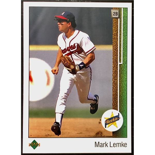 1989 UPPER DECK MARK LEMKE ROOKIE CARD