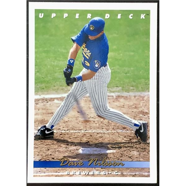 1993 UPPER DECK DAVE NILSSON ROOKIE CARD