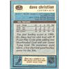 Image 2 : 1981-82 TOPPS DAVE CHRISTIAN ROOKIE CARD