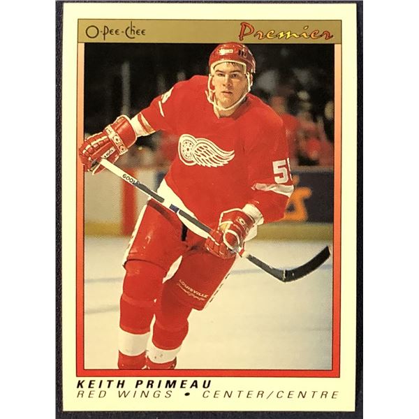 1990-91 O-PEE-CHEE PREMIER KEITH PRIMEAU ROOKIE CARD