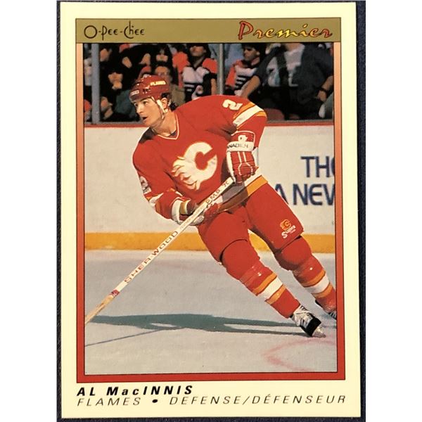 1990-91 O-PEE-CHEE PREMIER NHL AL MacINNIS (HOF)
