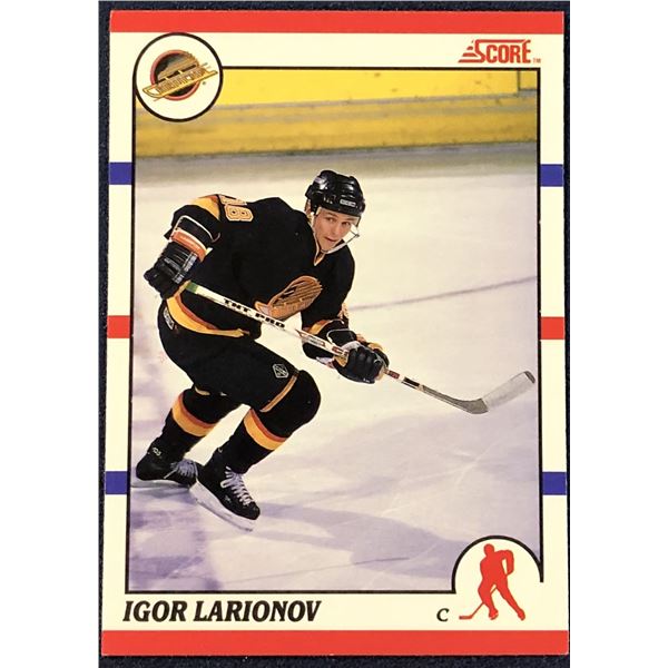 1990-91 SCORE NHL IGOR LARIONOV (HOF) ROOKIE CARD