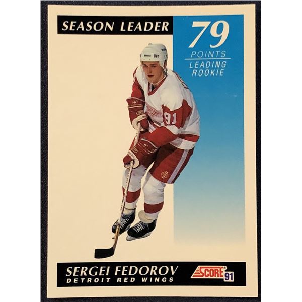 1991-92 CANADIAN SCORE NHL SERGEI FEDEROV (HOF)