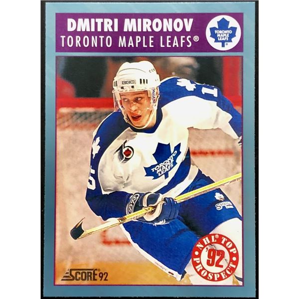 1992-93 SCORE DMITRI MIRINOV ROOKIE CARD