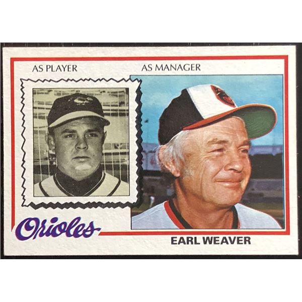 1978 TOPPS EARL WEAVER (HOF)