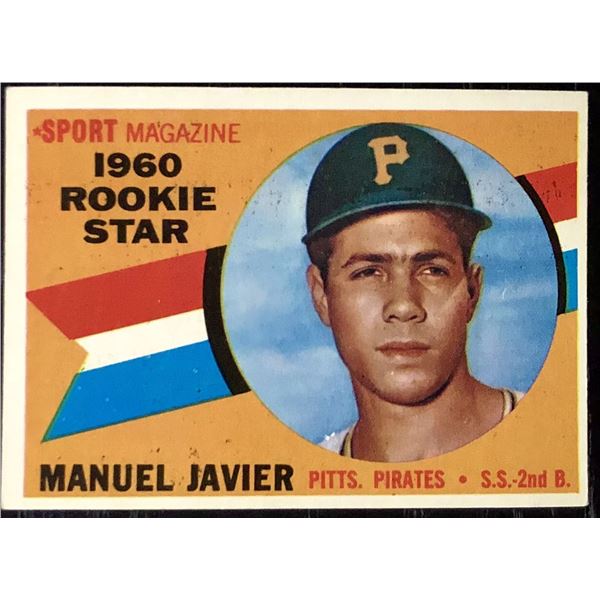 1960 TOPPS GRAY BACKS MANUEL JAVIER