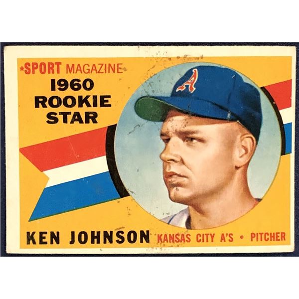 1960 TOPPS GRAY BACKS KEN JOHNSON