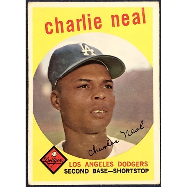 1959 TOPPS WHITE BACKS CHARLIE NEAL