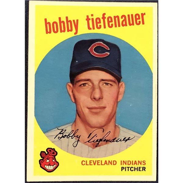 1959 TOPPS GRAY BACKS BOBBY TIEFENAUER ROOKIE CARD