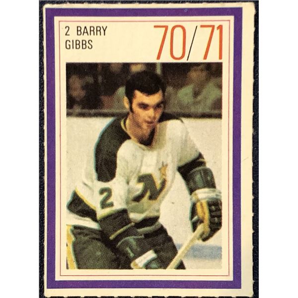 1970-71 ESSO NHL BARRY GIBBS