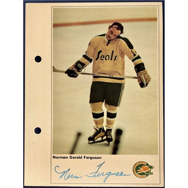 1971 TORONTO SUN NHL ACTION PLAYERS - NORM FERGUSON