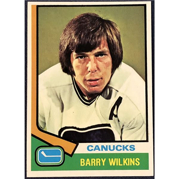 1974-75 TOPPS NHL BARRY WILKINS