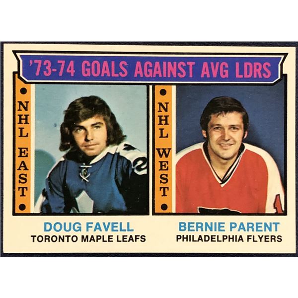 1974-75 TOPPS NHL BERNIE PARENT (HOF)