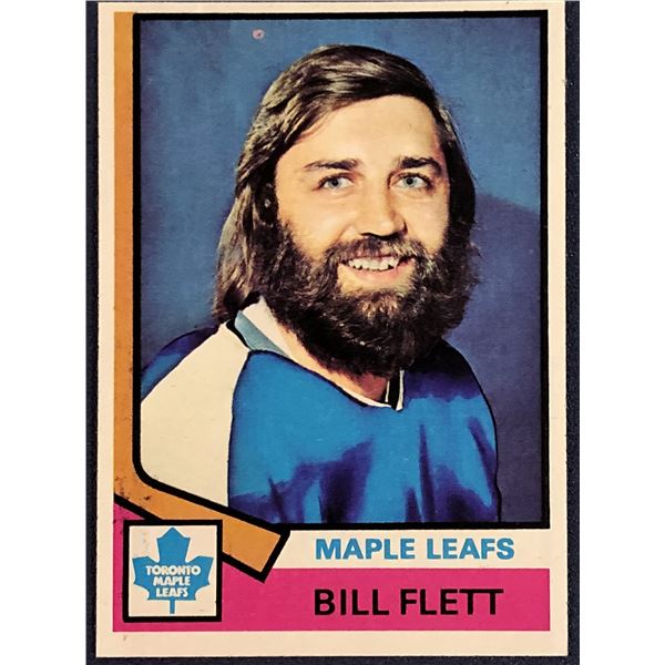 1974-75 TOPPS NHL BILL FLETT