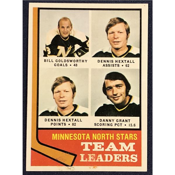 1974-75 TOPPS NHL BILL GOLDSWORTHY