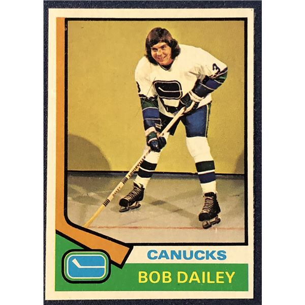 1974-75 TOPPS NHL BOB DAILEY ROOKIE CARD