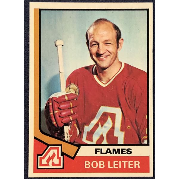 1974-75 TOPPS NHL BOB LEITER