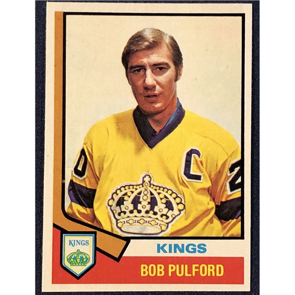 1974-75 TOPPS NHL BOB PULFORD (HOF)