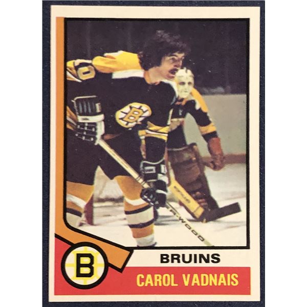 1974-75 TOPPS NHL CAROL VADNAIS