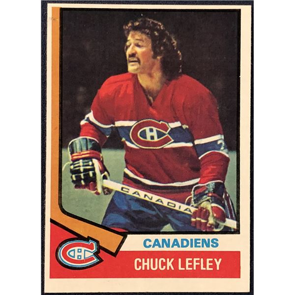 1974-75 TOPPS NHL CHUCK LEFLEY