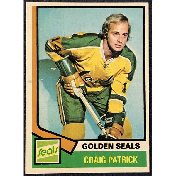 1974-75 TOPPS NHL CRAIG PATRICK