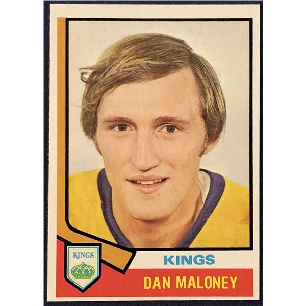1974-75 TOPPS NHL DAN MALONEY
