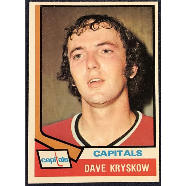 1974-75 TOPPS NHL DAVE KRYSKOW ROOKIE CARD