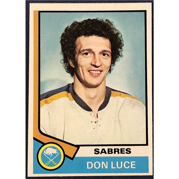 1974-75 TOPPS NHL DON LUCE