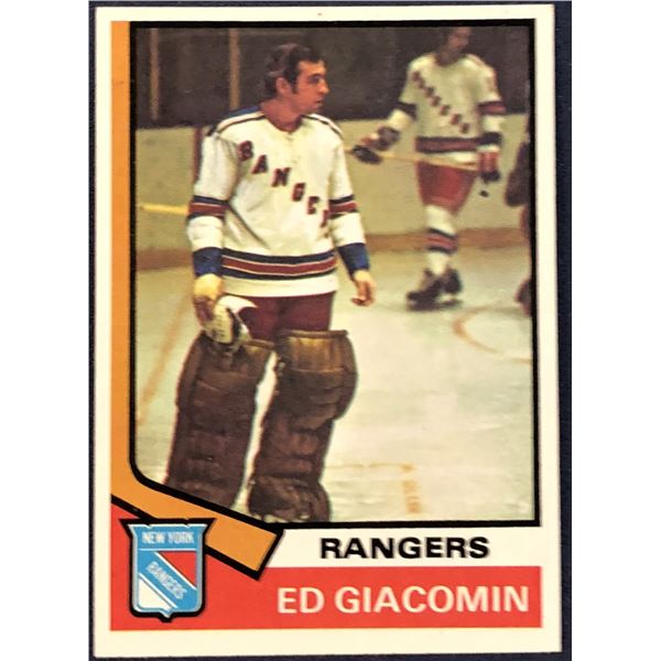 1974-75 TOPPS NHL ED GIACOMIN (HOF)