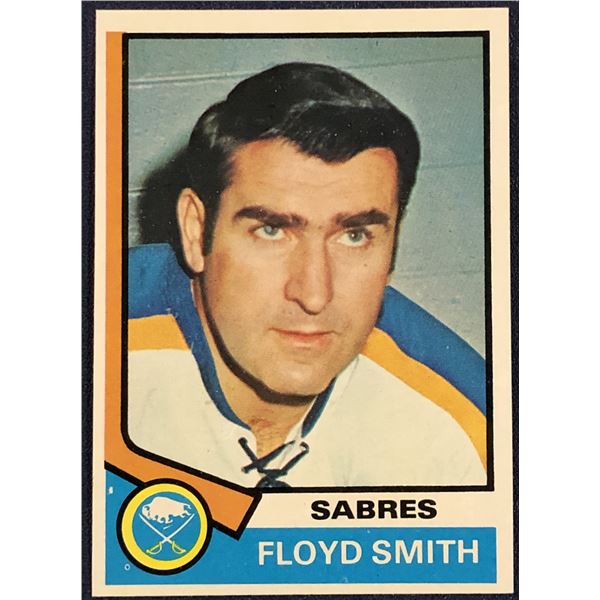 1974-75 TOPPS NHL FLOYD SMITH