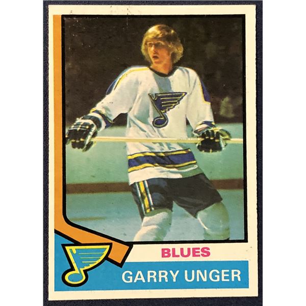 1974-75 TOPPS NHL GARRY UNGER