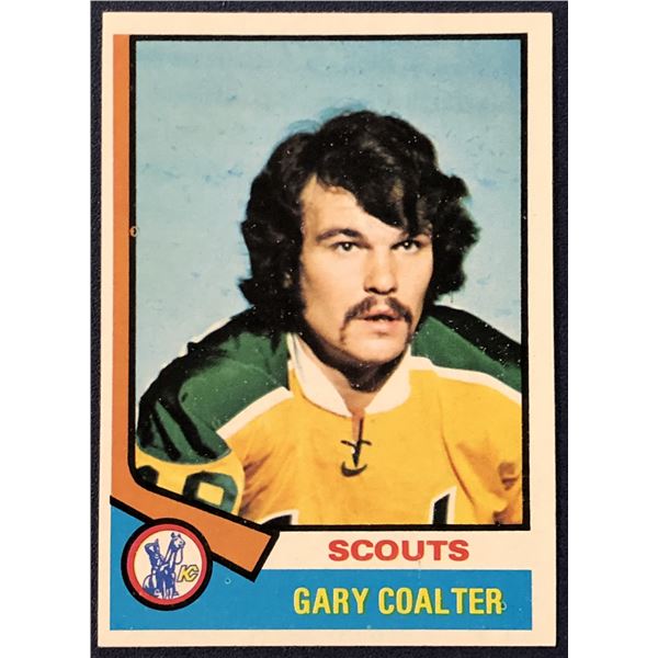 1974-75 TOPPS NHL GARY COALTER ROOKIE CARD