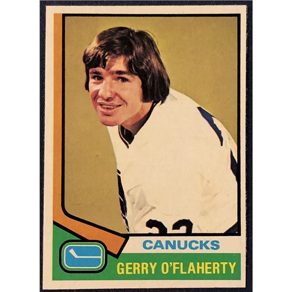 1974-75 TOPPS NHL GERRY O'FLAHERTY