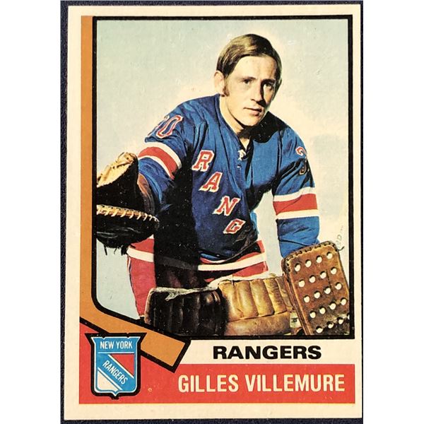 1974-75 TOPPS NHL GILLES VILLEMURE
