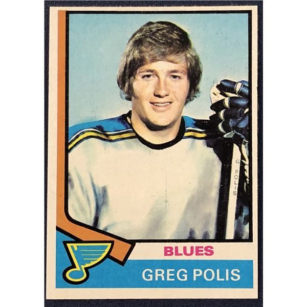 1974-75 TOPPS NHL GREG POLIS
