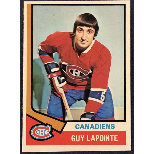 1974-75 TOPPS NHL GUY LAPOINTE (HOF)