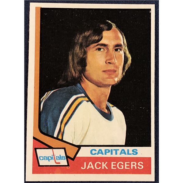 1974-75 TOPPS NHL JACK EGERS