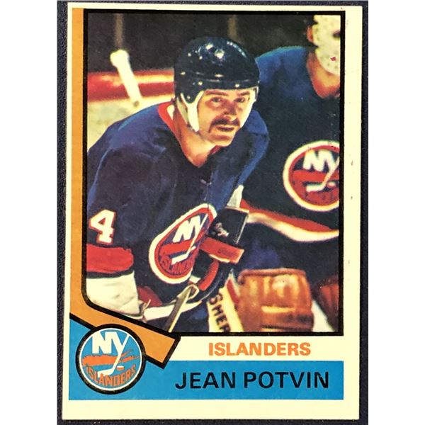 1974-75 TOPPS NHL JEAN POTVIN