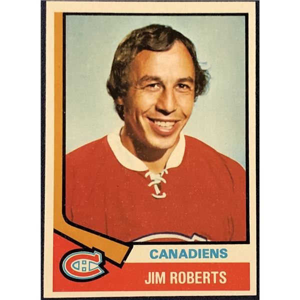 1974-75 TOPPS NHL JIM ROBERTS
