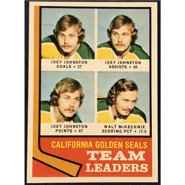 1974-75 TOPPS NHL JOEY JOHNSTON