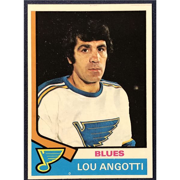 1974-75 TOPPS NHL LOU ANGOTTI