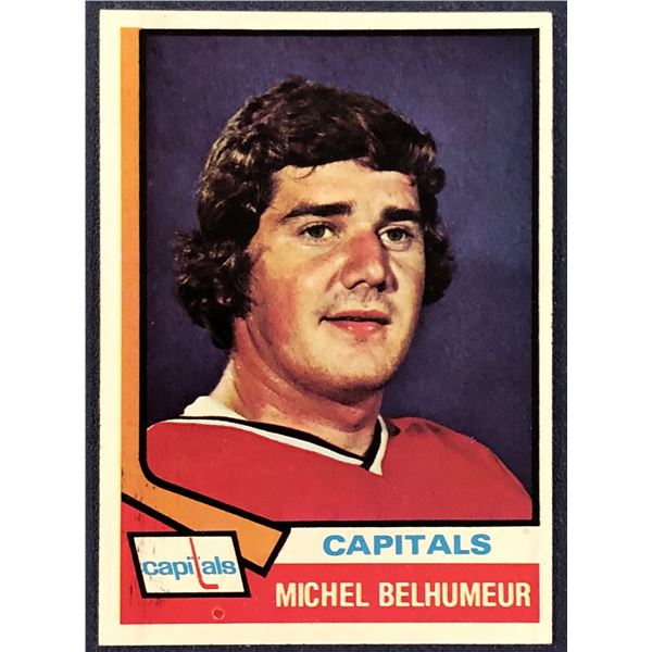 1974-75 TOPPS NHL MICHEL BELHUMEUR